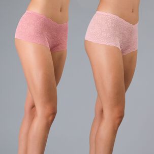 Pack Pantaleta Encaje Y Microfibra Flores Mujer 13277-273